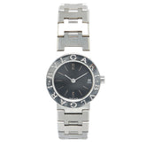 ブルガリ ブルガリブルガリ 腕時計 BB23SS クオーツ ブラック文字盤 ステンレススチール レディース BVLGARI 【中古】
